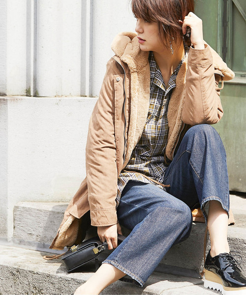 &. NOSTALGIA（アンドドットノスタルジア）の「ハイライズデニムパンツ（デニムパンツ・レディース・ブルー系その他/インディゴブルー・S/M/L）」の4枚目の写真