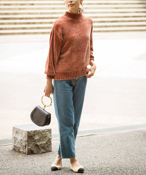 &. NOSTALGIA（アンドドットノスタルジア）の「ハイライズデニムパンツ（デニムパンツ・レディース・ブルー系その他/インディゴブルー・S/M/L）」の8枚目の写真