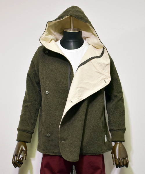 Ranch standard(ランチスタンダード)の「【Ranch standard】 RA17-097 ダブルブレストパーカ(ブルゾン・メンズ・ブラック/ネイビー/オリーブ・2/3)」の12枚目の写真