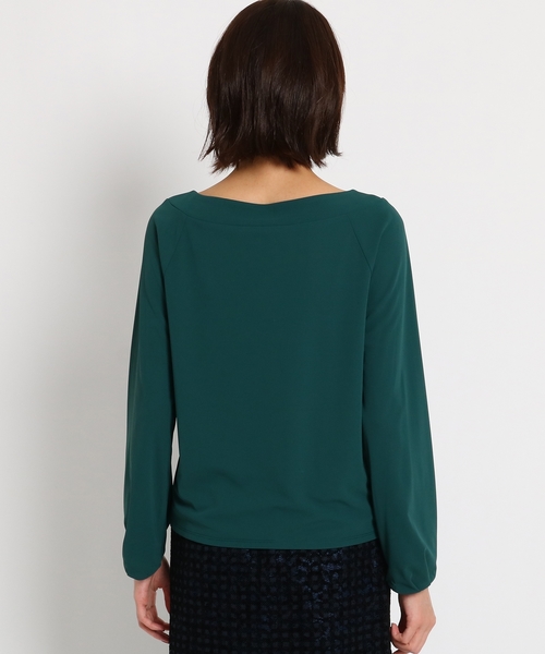 Sunauna(スーナウーナ)の「ツイストスリーブプルオーバー(Tシャツ/カットソー・レディース・ネイビー/グリーン/ライトベージュ/ブラウン系4・38/34)」の5枚目の写真