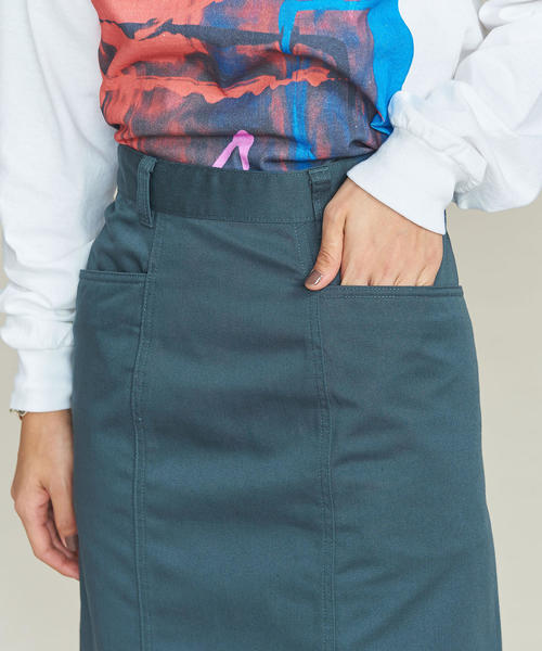 Dickies(ディッキーズ)の「【別注】<Dickies>ミニスカート ◆(スカート・レディース・ネイビー/オリーブ/ブラック・SMALL/MEDIUM)」の13枚目の写真