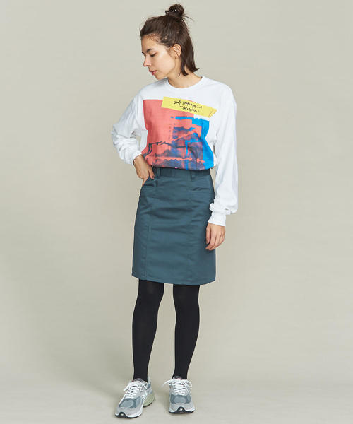 Dickies(ディッキーズ)の「【別注】<Dickies>ミニスカート ◆(スカート・レディース・ネイビー/オリーブ/ブラック・SMALL/MEDIUM)」の8枚目の写真