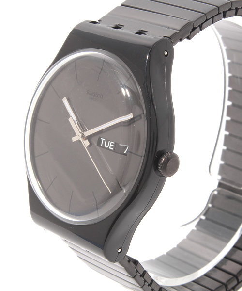 SWATCH（スウォッチ）の「NEW GENT MYSERY LIFE L SUOB70BA UNISEX（アナログ腕時計・メンズ・ブラック・FREE）」の5枚目の写真