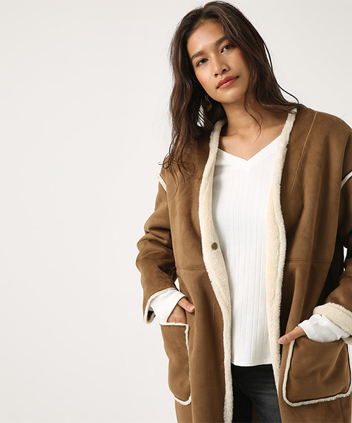 セール フェイクムートンコート ムートンコート Azul By Moussy アズールバイマウジー のファッション通販 Zozotown