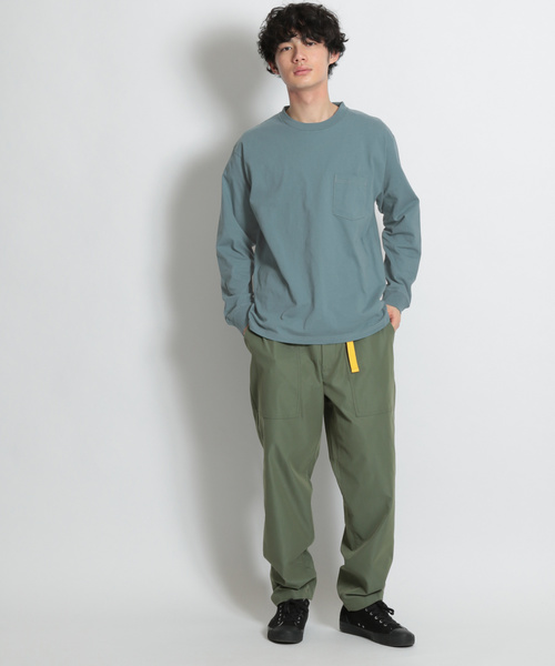 niko and...(ニコアンド)の「USAコットン無地ロンT(Tシャツ/カットソー・メンズ・ホワイト/ネイビー/イエロー/ブルー・MEDIUM/LARGE)」の7枚目の写真