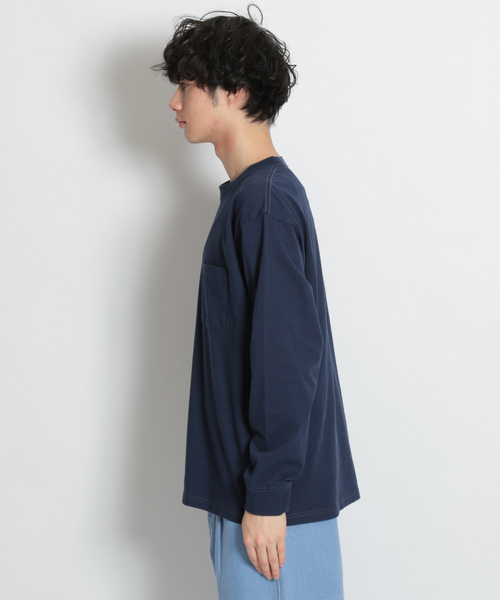 niko and...(ニコアンド)の「USAコットン無地ロンT(Tシャツ/カットソー・メンズ・ホワイト/ネイビー/イエロー/ブルー・MEDIUM/LARGE)」の10枚目の写真