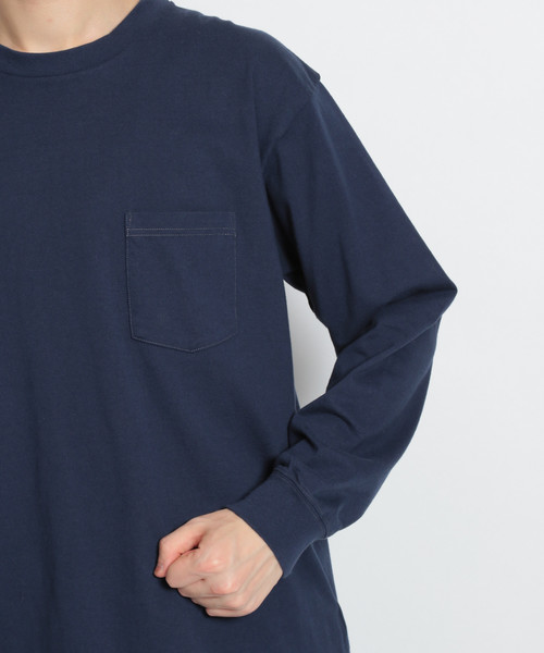 niko and...(ニコアンド)の「USAコットン無地ロンT(Tシャツ/カットソー・メンズ・ホワイト/ネイビー/イエロー/ブルー・MEDIUM/LARGE)」の14枚目の写真