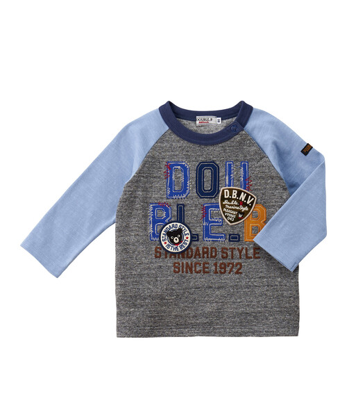 セール Double B ダブルビー のtシャツ カットソー ラグラン長袖ｔシャツ 63 54 451s 110 130 をセール価格で購入できます Miki トップス Double B ダブルビー のファッション House ラグラン長袖ｔシャツ Tシャツ カットソー