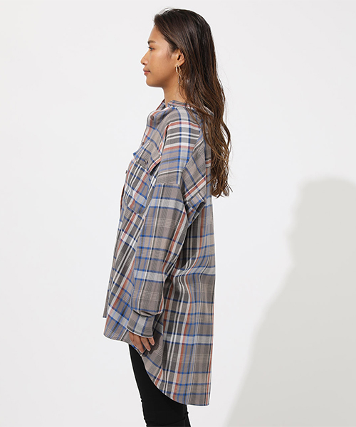 AZUL by moussy(アズールバイマウジー)の「CHECK SHIRT/チェックシャツ(シャツ/ブラウス・レディース・グレー系その他/ホワイト系その他/レッド系その他・FREE)」の16枚目の写真