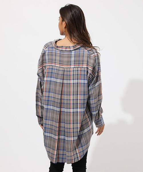 AZUL by moussy(アズールバイマウジー)の「CHECK SHIRT/チェックシャツ(シャツ/ブラウス・レディース・グレー系その他/ホワイト系その他/レッド系その他・FREE)」の15枚目の写真