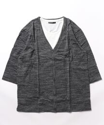 NO WAY（ノーウェイ）の「/Bling Leads/アンサンブル7分袖T＋Vネックカーディガン（アンサンブル）」