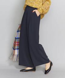 BEAUTY&YOUTH UNITED ARROWS | BY ダブルクロスタックワイドパンツ/ライナー付き -ウォッシャブル-о(その他パンツ)