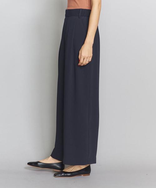 BEAUTY&YOUTH UNITED ARROWS(ビューティーアンドユースユナイテッドアローズ)の「BY ダブルクロスタックワイドパンツ/ライナー付き -ウォッシャブル-о(その他パンツ・レディース・ネイビー/モカ/ダークブラウン・MEDIUM/SMALL/LARGE)」の22枚目の写真