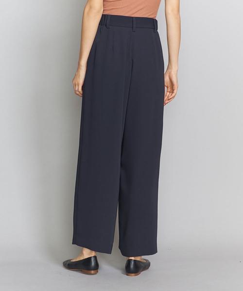BEAUTY&YOUTH UNITED ARROWS(ビューティーアンドユースユナイテッドアローズ)の「BY ダブルクロスタックワイドパンツ/ライナー付き -ウォッシャブル-о(その他パンツ・レディース・ネイビー/モカ/ダークブラウン・MEDIUM/SMALL/LARGE)」の21枚目の写真