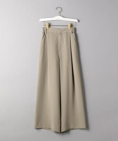 BEAUTY&YOUTH UNITED ARROWS(ビューティーアンドユースユナイテッドアローズ)の「BY ダブルクロスタックワイドパンツ/ライナー付き -ウォッシャブル-о(その他パンツ・レディース・ネイビー/モカ/ダークブラウン・MEDIUM/SMALL/LARGE)」の8枚目の写真