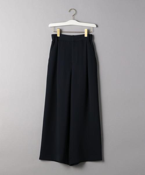 BEAUTY&YOUTH UNITED ARROWS(ビューティーアンドユースユナイテッドアローズ)の「BY ダブルクロスタックワイドパンツ/ライナー付き -ウォッシャブル-о(その他パンツ・レディース・ネイビー/モカ/ダークブラウン・MEDIUM/SMALL/LARGE)」の7枚目の写真
