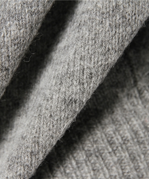 BEAMS BOY（ビームスボーイ）の「BEAMS BOY / 5ゲージ エリ袖 リブ切替タートル（ニット/セーター・レディース・ホワイト/グレー/ネイビー・ONE SIZE）」の8枚目の写真