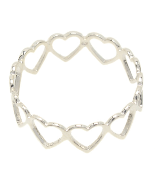 Ray BEAMS（レイビームス）の「Ray BEAMS / シルバー ハート フルエタニティリング M（リング・レディース・その他1・5号）」の2枚目の写真