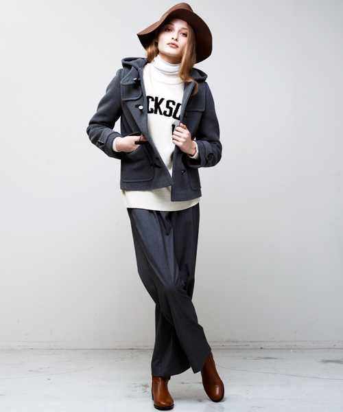 BEAUTY&YOUTH UNITED ARROWS（ビューティーアンドユースユナイテッドアローズ）の「BYBC ∵パイルメルトンショートダッフル/ネイビー・ダークグレー◆（ダッフルコート・レディース・ダークグレー/ネイビー・SMALL/MEDIUM）」の16枚目の写真