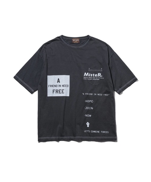 MR.OLIVE(ミスターオリーブ)の「OVERDYED COTTON / HOPE BIG SILHOUTTE T-SHIRT オーバーダイ コットン / ホープ ビッグシルエット Tシャツ(Tシャツ/カットソー・メンズ・サンドベージュ/ブラック/ライトブラウン・MEDIUM/X-LARGE/LARGE)」の4枚目の写真