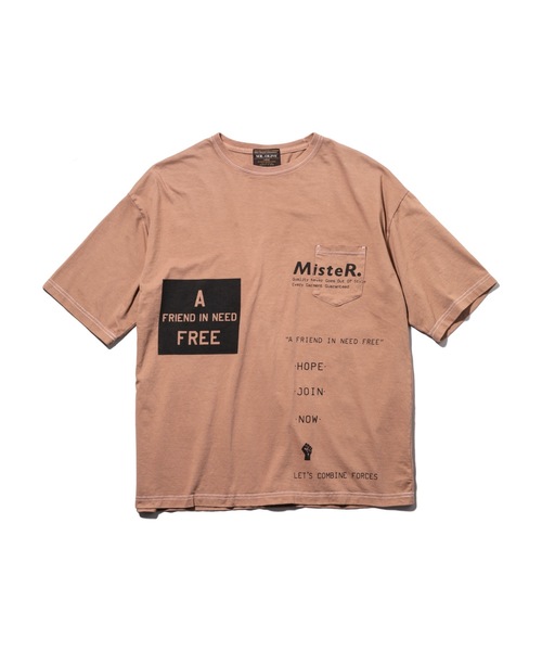 MR.OLIVE(ミスターオリーブ)の「OVERDYED COTTON / HOPE BIG SILHOUTTE T-SHIRT オーバーダイ コットン / ホープ ビッグシルエット Tシャツ(Tシャツ/カットソー・メンズ・サンドベージュ/ブラック/ライトブラウン・MEDIUM/X-LARGE/LARGE)」の5枚目の写真
