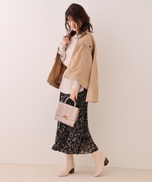 one after another NICE CLAUP（ワンアフターアナザーナイスクラップ）の「シャツジャケット（ブルゾン・レディース・ベージュ/ネイビー/アイボリー/ミント・FREE）」の10枚目の写真