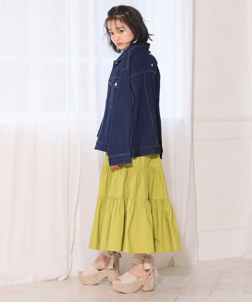 one after another NICE CLAUP（ワンアフターアナザーナイスクラップ）の「シャツジャケット（ブルゾン・レディース・ベージュ/ネイビー/アイボリー/ミント・FREE）」の7枚目の写真