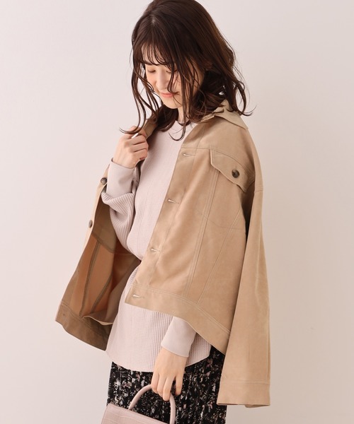 one after another NICE CLAUP（ワンアフターアナザーナイスクラップ）の「シャツジャケット（ブルゾン・レディース・ベージュ/ネイビー/アイボリー/ミント・FREE）」の22枚目の写真