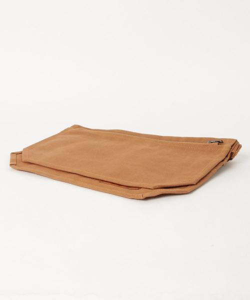 DULTON（ダルトン）の「WAX CANVAS MULTIPURPOSE TOOL BAG/キャンバス生地 ウエストポーチ（ボディバッグ/ウエストポーチ・メンズ・オリーブ/キャメル・FREE）」の3枚目の写真