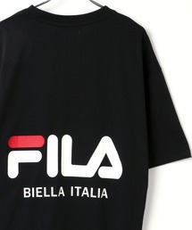 FILA | FILA/フィラ 【別注】 ビッグシルエット ロゴ刺繍 バックプリント 切り替え クルーネック Tシャツ(Tシャツ/カットソー)