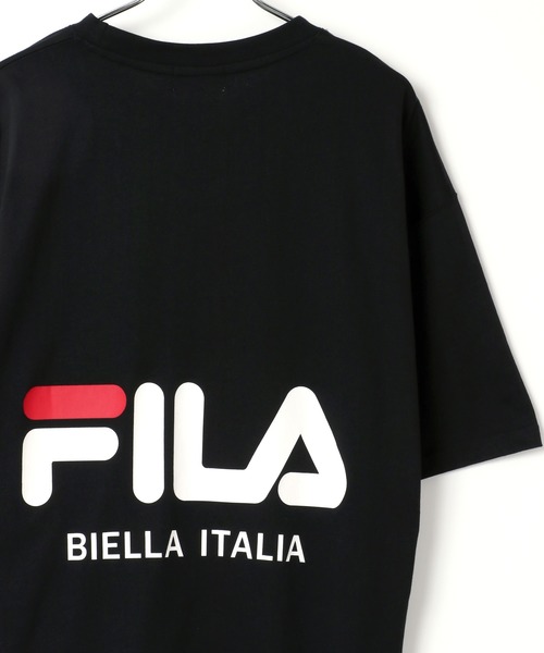 FILA(フィラ)の「FILA/フィラ オーバーサイズ ミニロゴ ワンポイント刺繍 半袖Tシャツ(Tシャツ/カットソー・メンズ・ホワイト/ブラック/ダークグリーン/ベージュ/パープル/パープル系その他/ホワイト系その他/ベージュ系その他2/ブラック系その他/ベージュ系その他/グリーン/ブルー/グリーン系その他/グレイッシュベージュ・LL/M/L)」の5枚目の写真