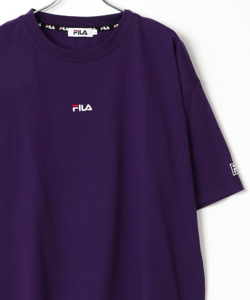 FILA(フィラ)の「FILA/フィラ オーバーサイズ ミニロゴ ワンポイント刺繍 半袖Tシャツ(Tシャツ/カットソー・メンズ・ホワイト/ブラック/ダークグリーン/ベージュ/パープル/パープル系その他/ホワイト系その他/ベージュ系その他2/ブラック系その他/ベージュ系その他/グリーン/ブルー/グリーン系その他/グレイッシュベージュ・LL/M/L)」の14枚目の写真
