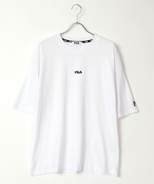 FILA(フィラ)の「FILA/フィラ オーバーサイズ ミニロゴ ワンポイント刺繍 半袖Tシャツ(Tシャツ/カットソー・メンズ・ホワイト/ブラック/ダークグリーン/ベージュ/パープル/パープル系その他/ホワイト系その他/ベージュ系その他2/ブラック系その他/ベージュ系その他/グリーン/ブルー/グリーン系その他/グレイッシュベージュ・LL/M/L)」の20枚目の写真
