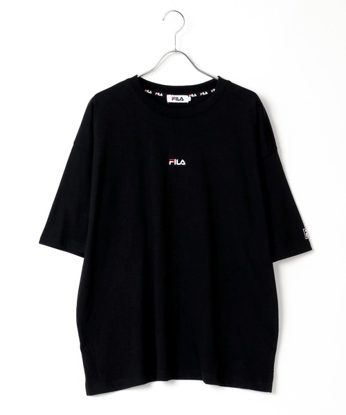 FILA(フィラ)の「FILA/フィラ オーバーサイズ ミニロゴ ワンポイント刺繍 半袖Tシャツ(Tシャツ/カットソー・メンズ・ホワイト/ブラック/ダークグリーン/ベージュ/パープル/パープル系その他/ホワイト系その他/ベージュ系その他2/ブラック系その他/ベージュ系その他/グリーン/ブルー/グリーン系その他/グレイッシュベージュ・LL/M/L)」の21枚目の写真