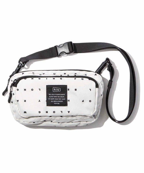 KiU（キウ）の「300D フロントポケット 2wayミニショルダーバッグ（ショルダーバッグ・レディース・ブラック/アニマル/ホワイト系その他/ブラック系その他/ブラック系その他3/ブラック系その他4/ブラック系その他5/ネイビー/ブラック系その他2/オレンジ/イエロー/ホワイト系その他2/その他10/パープル/レッド系その他/ブルー系その他/ブラック×カーキ/タイガーカモ/ブルー系その他2/ブラック系その他6/ベージュ系その他/レオパード/ブルー系その他3・FREE）」の2枚目の写真
