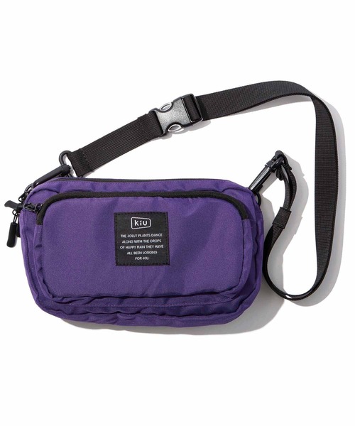 KiU（キウ）の「300D フロントポケット 2wayミニショルダーバッグ（ショルダーバッグ・レディース・ブラック/アニマル/ホワイト系その他/ブラック系その他/ブラック系その他3/ブラック系その他4/ブラック系その他5/ネイビー/ブラック系その他2/オレンジ/イエロー/ホワイト系その他2/その他10/パープル/レッド系その他/ブルー系その他/ブラック×カーキ/タイガーカモ/ブルー系その他2/ブラック系その他6/ベージュ系その他/レオパード/ブルー系その他3・FREE）」の16枚目の写真