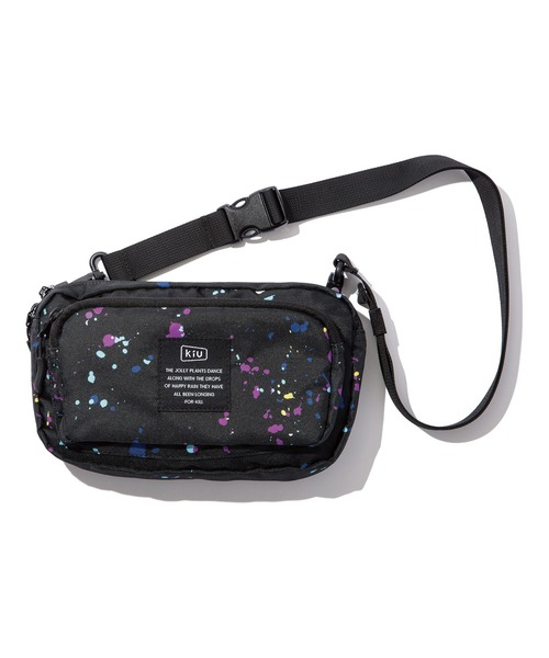 KiU（キウ）の「300D フロントポケット 2wayミニショルダーバッグ（ショルダーバッグ・レディース・ブラック/アニマル/ホワイト系その他/ブラック系その他/ブラック系その他3/ブラック系その他4/ブラック系その他5/ネイビー/ブラック系その他2/オレンジ/イエロー/ホワイト系その他2/その他10/パープル/レッド系その他/ブルー系その他/ブラック×カーキ/タイガーカモ/ブルー系その他2/ブラック系その他6/ベージュ系その他/レオパード/ブルー系その他3・FREE）」の7枚目の写真