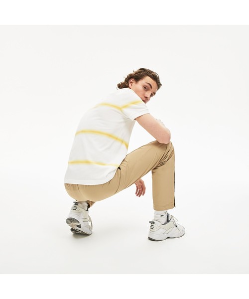 LACOSTE(ラコステ)の「レギュラーフィット Made In Franceオーガニックコットンピケボーダーデザインポロシャツ(半袖)(ポロシャツ・メンズ・ネイビー/レッド/ブルー系その他/ホワイト×イエロー・2/4/3/5)」の18枚目の写真
