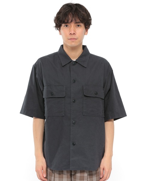 LAKOLE(ラコレ)の「リネン混クロップドCPOシャツ / LAKOLE(シャツ/ブラウス・メンズ・ブラック/ブラウン/ベージュ/オリーブ・MEDIUM/LARGE)」の12枚目の写真