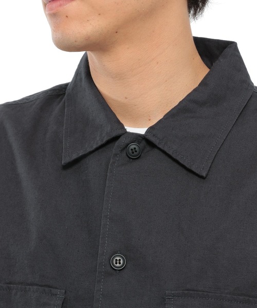 LAKOLE(ラコレ)の「リネン混クロップドCPOシャツ / LAKOLE(シャツ/ブラウス・メンズ・ブラック/ブラウン/ベージュ/オリーブ・MEDIUM/LARGE)」の15枚目の写真