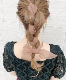 【apres jour×ARIAZ】オーガンジーヘアスカーフ