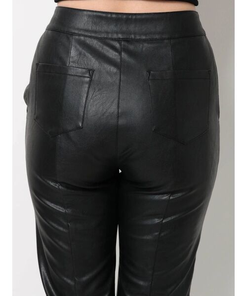 GYDA（ジェイダ）の「フェイクレザースリットフレアパンツ（その他パンツ・レディース・ブラック/ブラウン・SMALL/MEDIUM）」の17枚目の写真