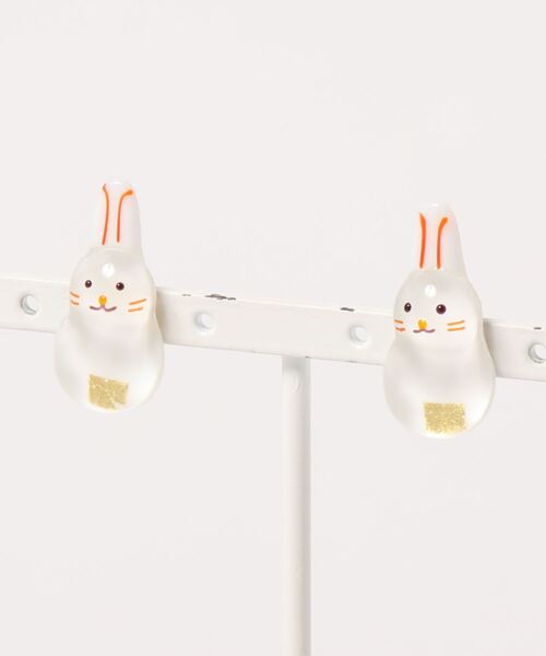 カヤ（カヤ）の「【カヤ】ガラス守りピアス（ピアス（両耳用）・レディース・その他1/その他2/その他3/その他4/その他5/その他6/その他7/その他8/その他9/その他10・FREE）」の2枚目の写真