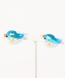 【倭物やカヤ】ガラス守りピアス