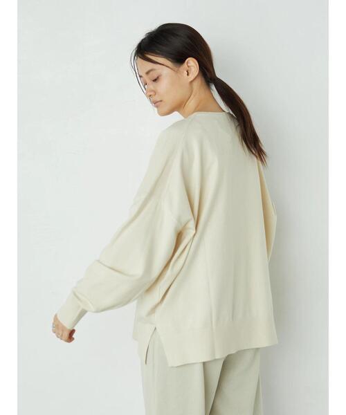 AMERICAN HOLIC（アメリカンホリック）の「モチフワVネックニットプルオーバー ＊●（ニット/セーター・レディース・ブラック/ブラウン/ブルー/アイボリー/マスタード/バーガンディー/グレイッシュベージュ・M/L）」の19枚目の写真