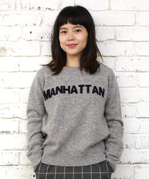 mystic | MANHATTANロゴ刺繍プルオーバー(ニット/セーター)