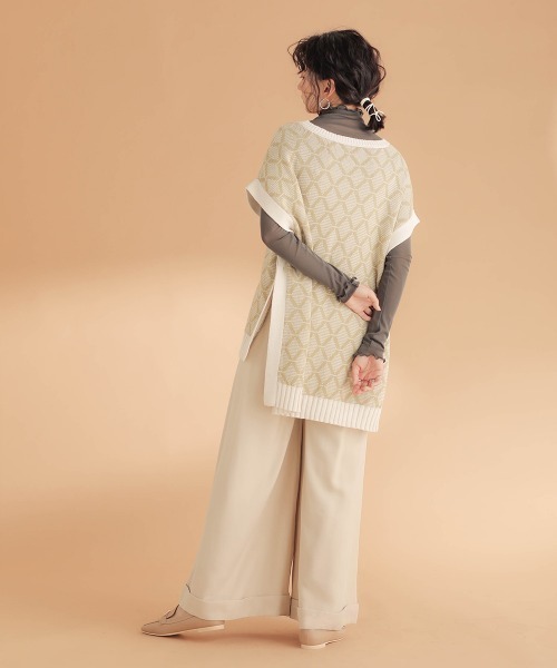 Bab(バブ)の「【WEB限定】フロントタックバギーパンツ(その他パンツ・レディース・ベージュ/カーキ/ブラック・38)」の19枚目の写真