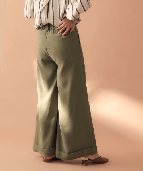 Bab(バブ)の「【WEB限定】フロントタックバギーパンツ(その他パンツ・レディース・ベージュ/カーキ/ブラック・38)」の10枚目の写真
