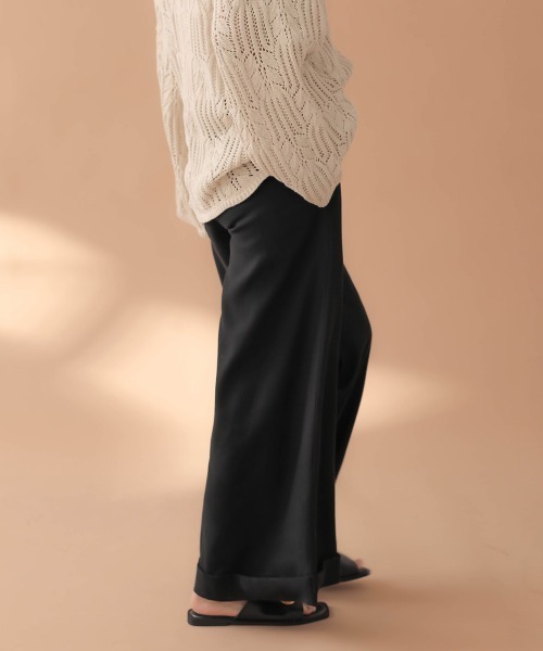 Bab(バブ)の「【WEB限定】フロントタックバギーパンツ(その他パンツ・レディース・ベージュ/カーキ/ブラック・38)」の16枚目の写真