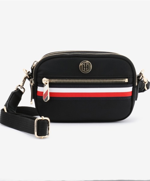 プチ様　【新品】トミーヒルフィガー　黒　ショルダーバッグ　ベーシック TOMMY HILFIGER（トミーヒルフィガー）の「ベーシックショルダー